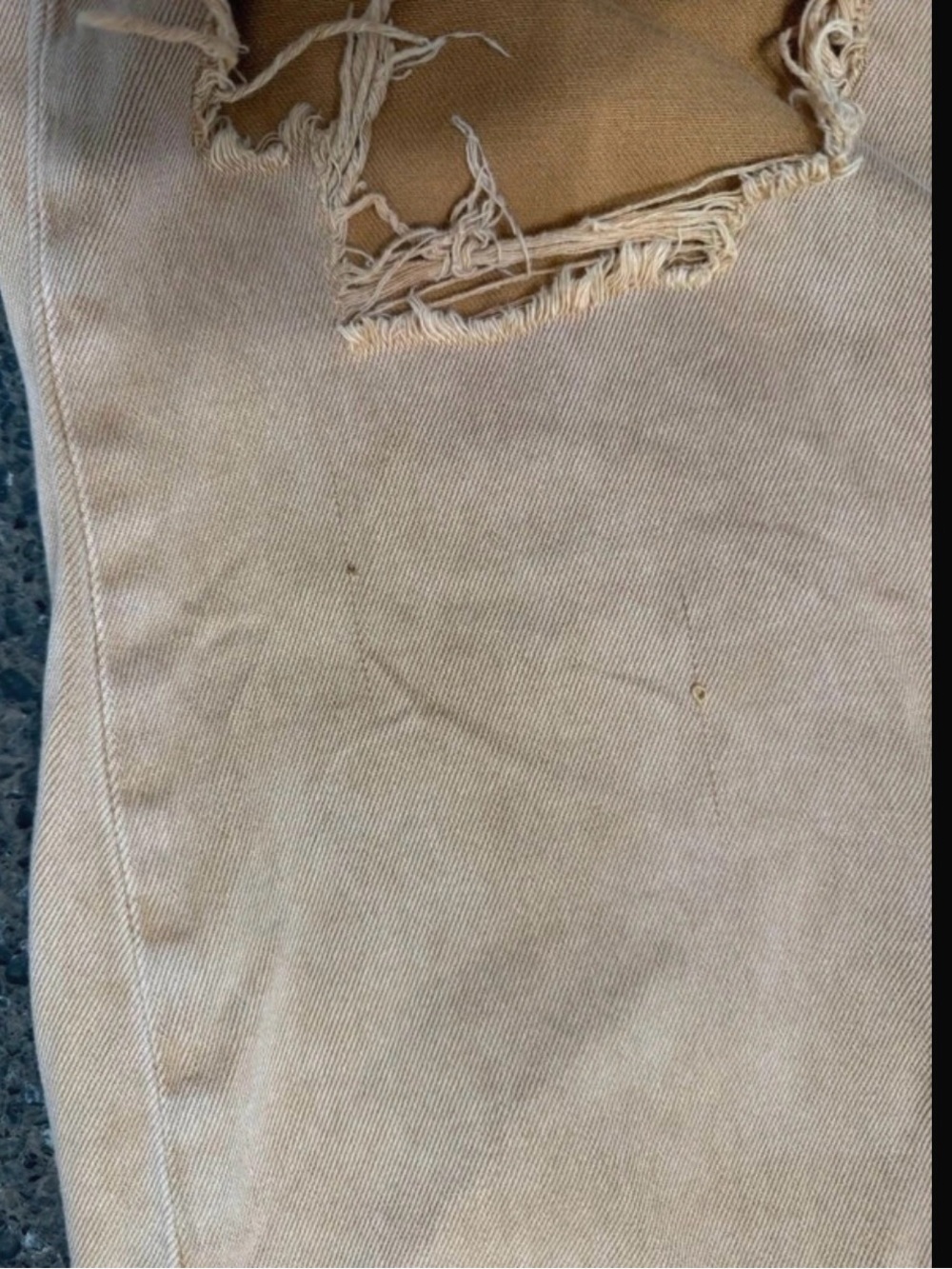 VERVET BY FLYING MONKEY Tan Distressed Ankle Crop Jeans - Picture 3 of 3